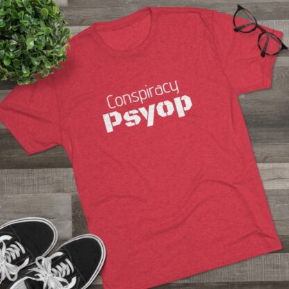 Conspiracy Psyop  - Unisex Tri-Blend Crew Tee - Image 31