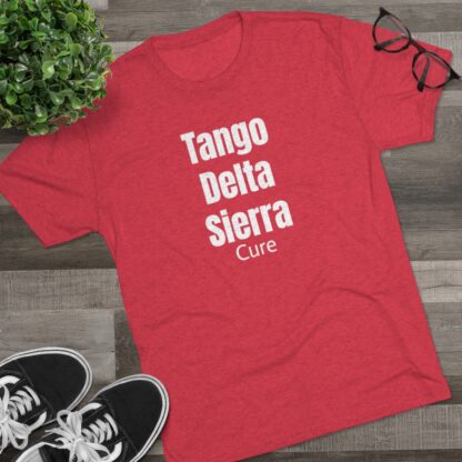 Tango Delta Sierra Cure - Unisex Tri-Blend Crew Tee - Image 31