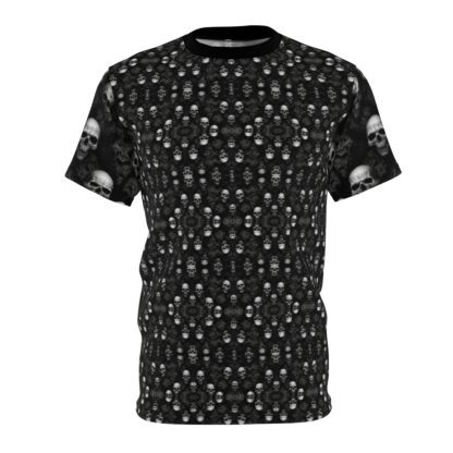 Skulls Rocker Unisex Cut & Sew Tee (AOP) Ai Art - Image 2