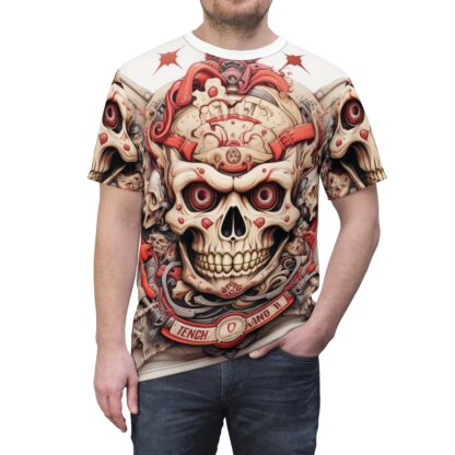 TENCH - Skullz Collection - Unisex Cut & Sew Tee (AOP) - Ai Artist E2D - Skulls