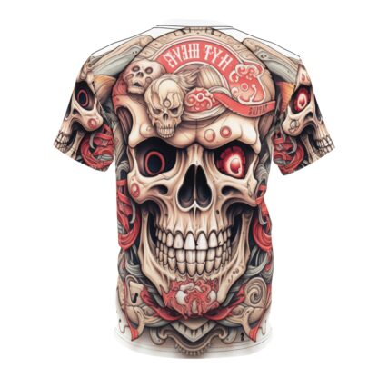 RED EYE - Skullz Collection - Unisex Cut & Sew Tee (AOP) - Ai Artist E2D - Skulls