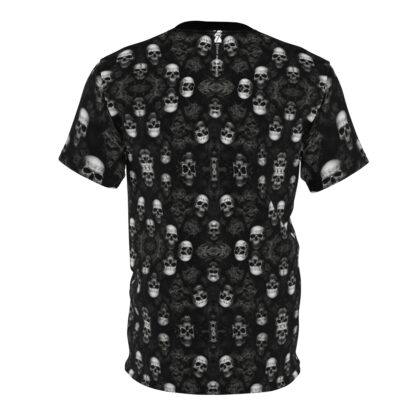 Skulls Rocker Unisex Cut & Sew Tee (AOP) Ai Art - Image 3