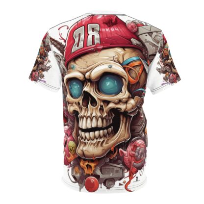 8D - Skullz Collection - Unisex Cut & Sew Tee (AOP) - Ai Artist E2D - Skulls