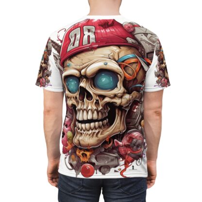 8D - Skullz Collection - Unisex Cut & Sew Tee (AOP) - Ai Artist E2D - Skulls