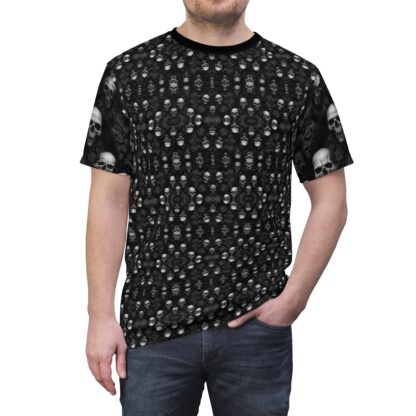 Skulls Rocker Unisex Cut & Sew Tee (AOP) Ai Art