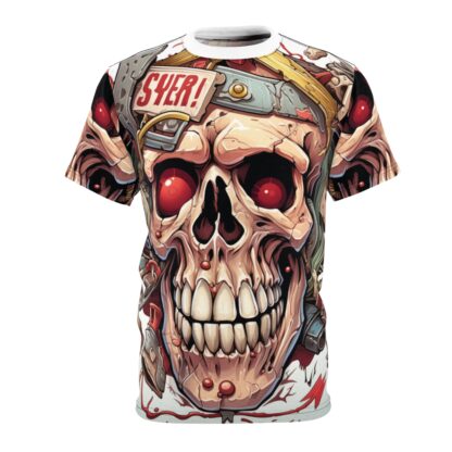 SYER - Skullz Collection - Unisex Cut & Sew Tee (AOP) - Ai Artist E2D - Skulls