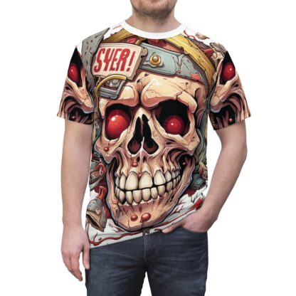 SYER - Skullz Collection - Unisex Cut & Sew Tee (AOP) - Ai Artist E2D - Skulls