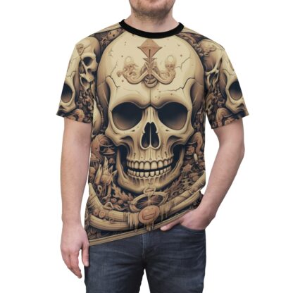 KING - Skullz Collection - Unisex Cut & Sew Tee (AOP) - Ai Artist E2D - Skulls