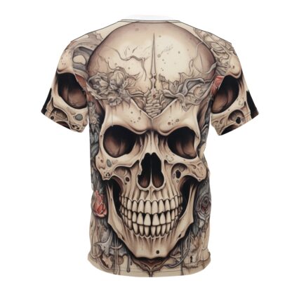 ROSE II - Skullz Collection - Unisex Cut & Sew Tee (AOP) - Ai Artist E2D - Skulls