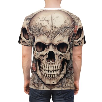 ROSE II - Skullz Collection - Unisex Cut & Sew Tee (AOP) - Ai Artist E2D - Skulls