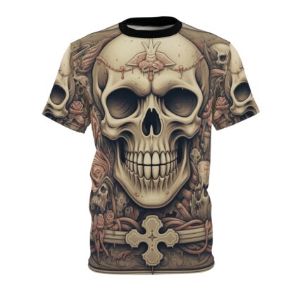 KNIGHT - Skullz Collection - Unisex Cut & Sew Tee (AOP) - Ai Artist E2D - Skulls