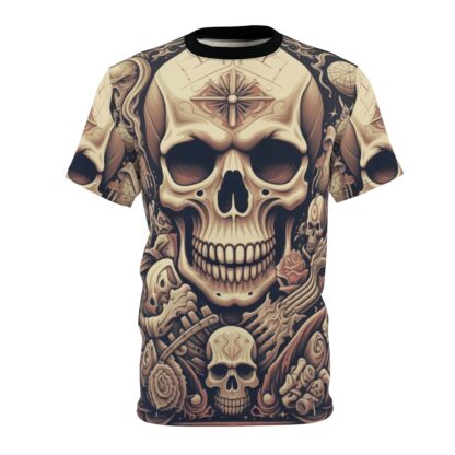 MAJIK - Skullz Collection - Unisex Cut & Sew Tee (AOP) - Ai Artist E2D - Skulls