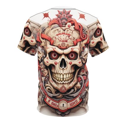 TENCH - Skullz Collection - Unisex Cut & Sew Tee (AOP) - Ai Artist E2D - Skulls