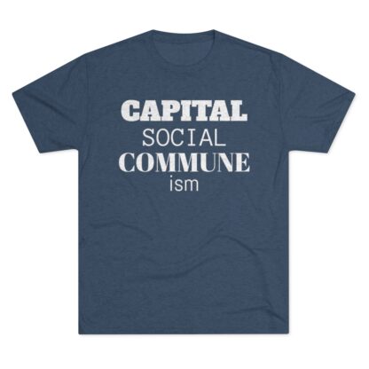 CAPITAL SOCIAL COMMUNE ism - Unisex Tri-Blend Crew Tee - Image 17