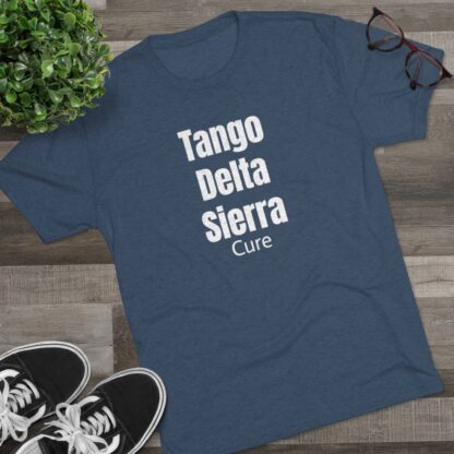 Tango Delta Sierra Cure - Unisex Tri-Blend Crew Tee - Image 19