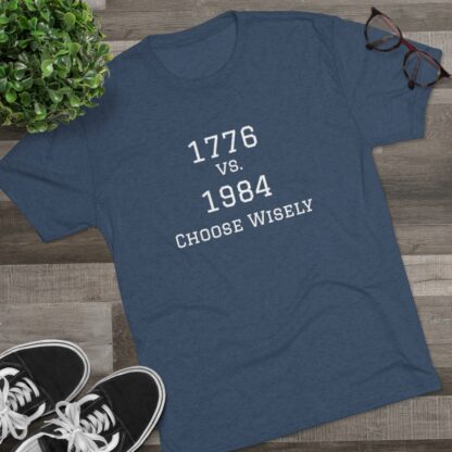 1776 vs 1984 - Unisex Tri-Blend Crew Tee - Image 23