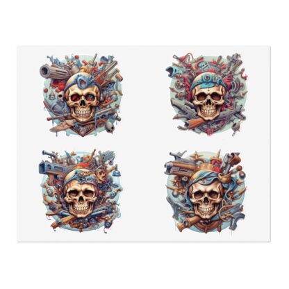 GUNZ 2 - Skullz Collection Sticker Sheets - Ai Artist E2D - Skulls - Image 2