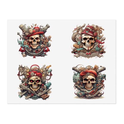 Piratez - Skullz Collection Sticker Sheets - Ai Artist E2D - Skulls - Image 2