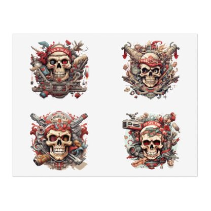 GUNZ 3 - Skullz Collection Sticker Sheets - Ai Artist E2D - Skulls - Image 2