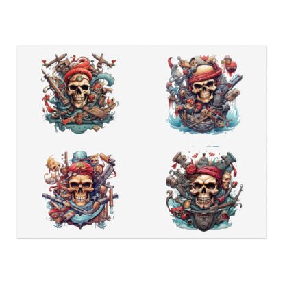 Piratez 4 - Skullz Collection Sticker Sheets - Ai Artist E2D - Skulls