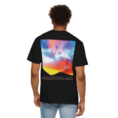 Grateful Sky - 3D Lettered - Unisex Garment-Dyed T-shirt - Image 11