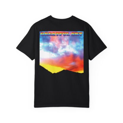 Grateful Sky Rainbow - Descending - Unisex Garment-Dyed T-shirt - Image 3