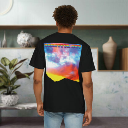 Grateful Sky Rainbow - Descending - Unisex Garment-Dyed T-shirt - Image 11