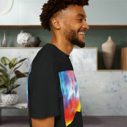 Grateful Sky Rainbow - Descending - Unisex Garment-Dyed T-shirt - Image 12