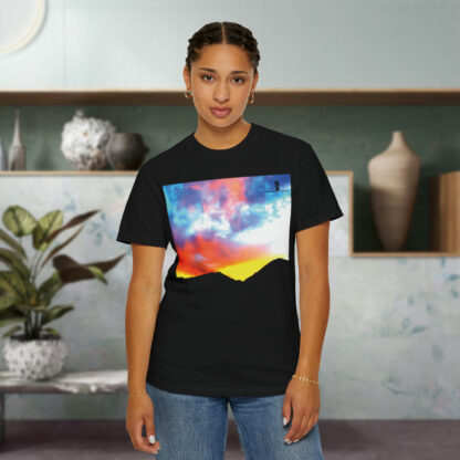 Grateful Sky - 3D Lettered - Unisex Garment-Dyed T-shirt - Image 6