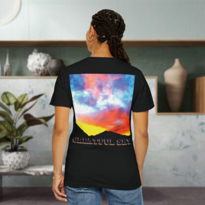 Grateful Sky - 3D Lettered - Unisex Garment-Dyed T-shirt - Image 7