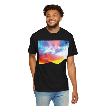 Grateful Sky - 3D Lettered - Unisex Garment-Dyed T-shirt - Image 10