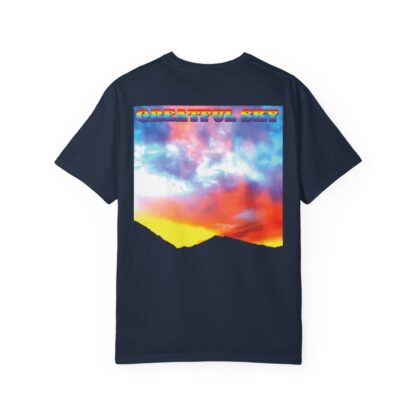 Grateful Sky Rainbow - Descending - Unisex Garment-Dyed T-shirt - Image 94