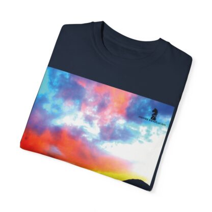 Grateful Sky Rainbow - Descending - Unisex Garment-Dyed T-shirt - Image 95