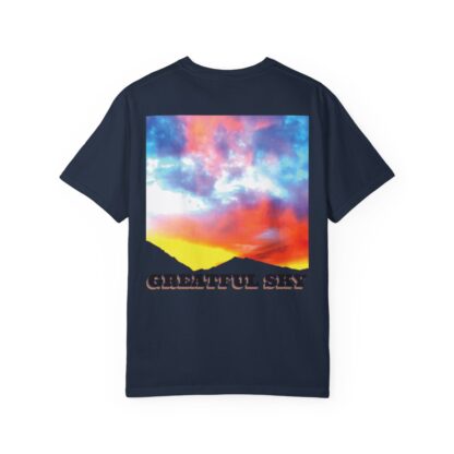 Grateful Sky - 3D Lettered - Unisex Garment-Dyed T-shirt - Image 94