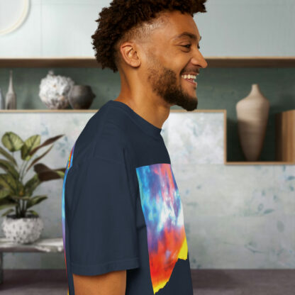 Grateful Sky Rainbow - Descending - Unisex Garment-Dyed T-shirt - Image 103