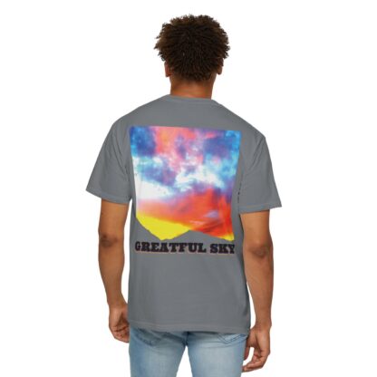 Grateful Sky - 3D Lettered - Unisex Garment-Dyed T-shirt - Image 24