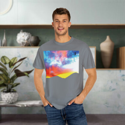 Grateful Sky - 3D Lettered - Unisex Garment-Dyed T-shirt - Image 14