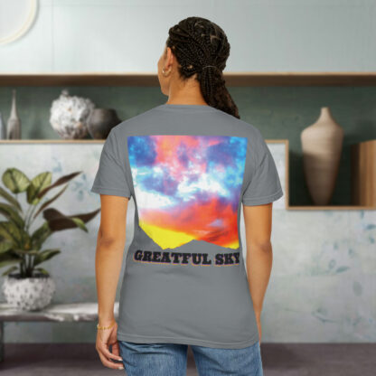 Grateful Sky - 3D Lettered - Unisex Garment-Dyed T-shirt - Image 20