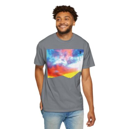 Grateful Sky - 3D Lettered - Unisex Garment-Dyed T-shirt - Image 23