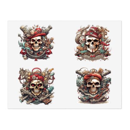 Piratez - Skullz Collection Sticker Sheets - Ai Artist E2D - Skulls - Image 5