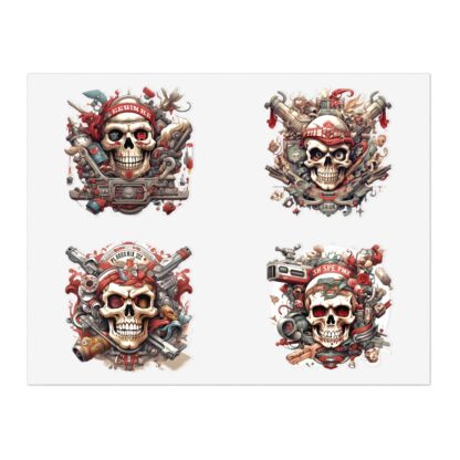 GUNZ 3 - Skullz Collection Sticker Sheets - Ai Artist E2D - Skulls - Image 5