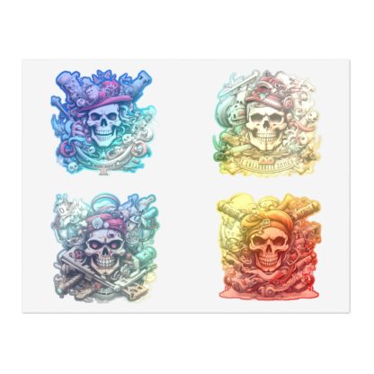 Piratez - Skullz Collection Sticker Sheets - Ai Artist E2D - Skulls - Image 9