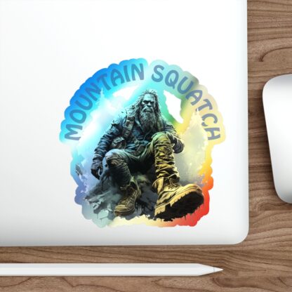 MOUNTIAN SQUATCH - Holographic Die-cut Stickers - Squatch Collection - Ai Artist E2D - Squatch