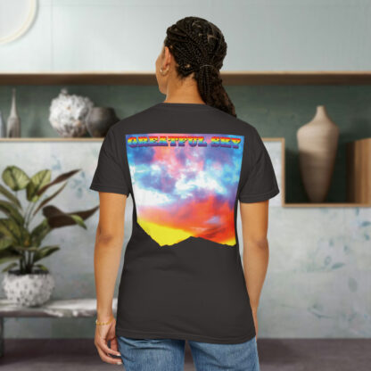 Grateful Sky Rainbow - Descending - Unisex Garment-Dyed T-shirt - Image 86