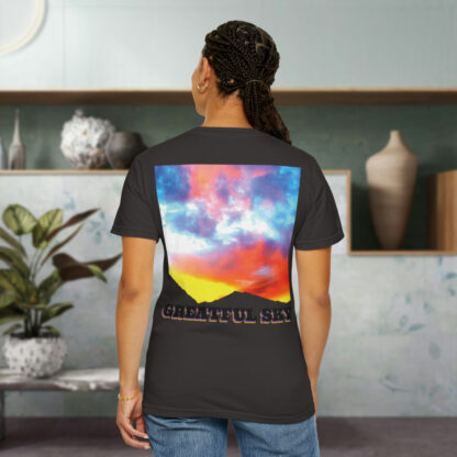 Grateful Sky - 3D Lettered - Unisex Garment-Dyed T-shirt - Image 85