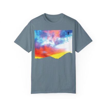 Grateful Sky - 3D Lettered - Unisex Garment-Dyed T-shirt - Image 28