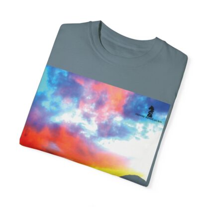 Grateful Sky Rainbow - Descending - Unisex Garment-Dyed T-shirt - Image 30