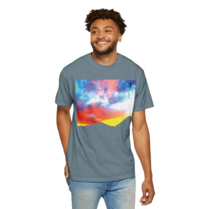 Grateful Sky - 3D Lettered - Unisex Garment-Dyed T-shirt - Image 36