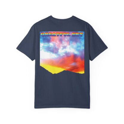 Grateful Sky Rainbow - Descending - Unisex Garment-Dyed T-shirt - Image 42