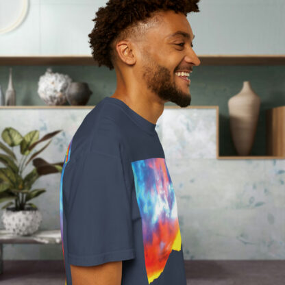 Grateful Sky Rainbow - Descending - Unisex Garment-Dyed T-shirt - Image 51